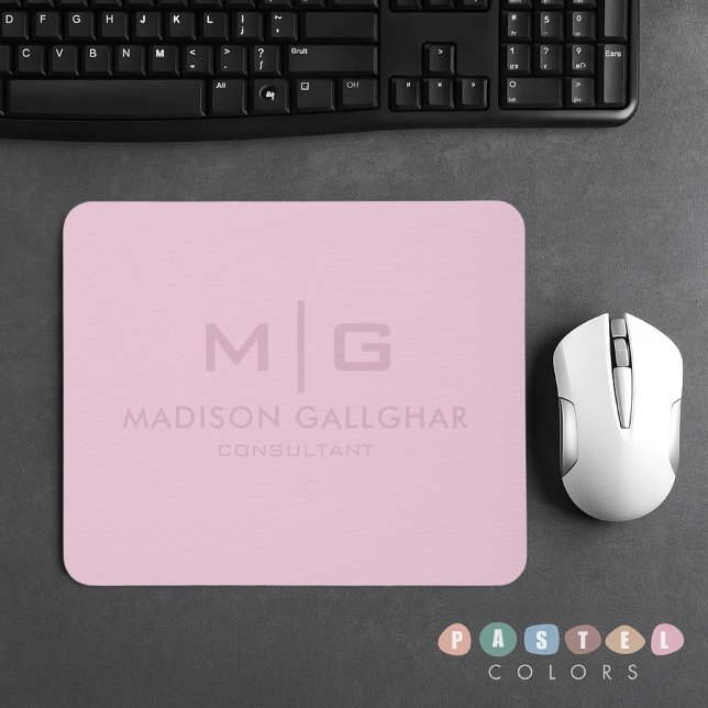 Solid weich helle Pastellfarben Orchid Pink Farbe Mousepad (Solid Soft Light Pastel Orchid Pink Color Mouse Pad
)