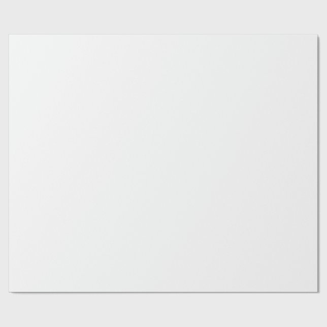 Solid White Customizable Wrapping Pap Geschenkpapier (Flach)