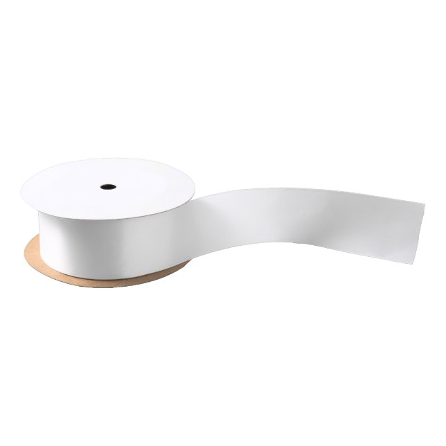 Solid White Satinband (Spule)