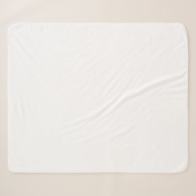 Solid White Sherpadecke (Vorderseite (Horizontal))