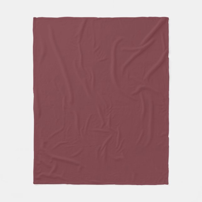 Solid Wine Red Color Tone Fleecedecke (Vorderseite)