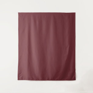 Solid Wine Red Color Tone Wandteppich