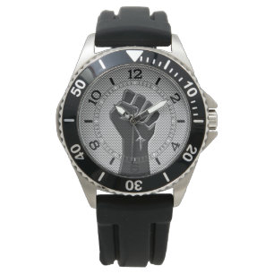Solidarität Fist Carbon Fibre Decor Style Dial Armbanduhr