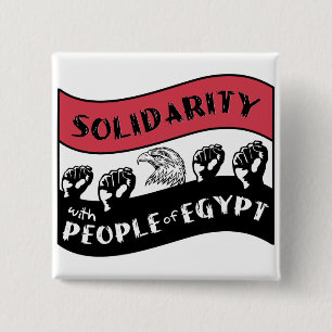 Solidarität mit dem ägyptischen Volk Button