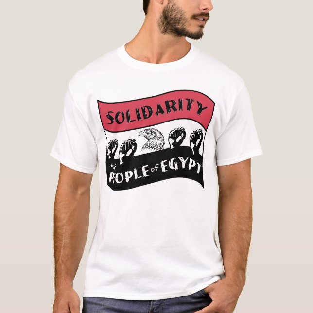 Solidarität mit dem ägyptischen Volk T-Shirt (Vorderseite)