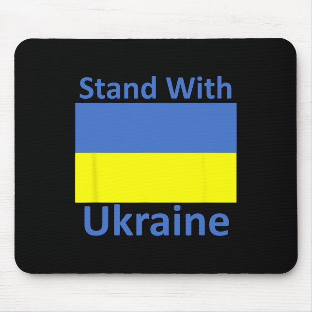 Solidarität mit der Ukraine Mousepad (Vorne)