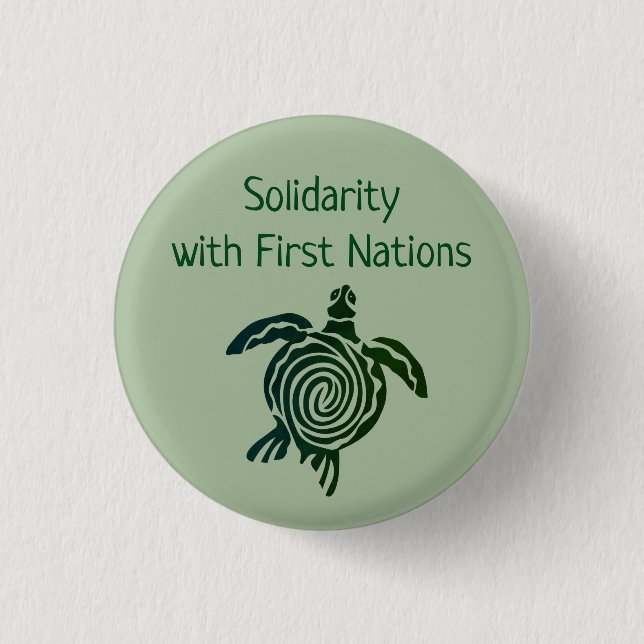 Solidarität mit ersten Nationen Button (Vorderseite)
