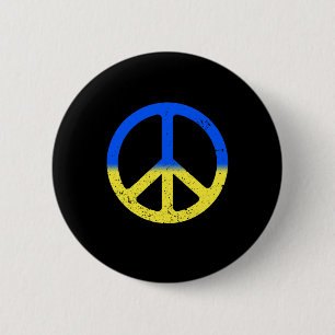 Solidarität und Frieden für die Ukraine als Friede Button