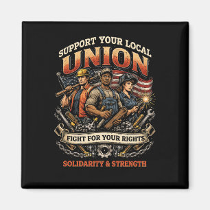 Solidarität und Stärke Magnet