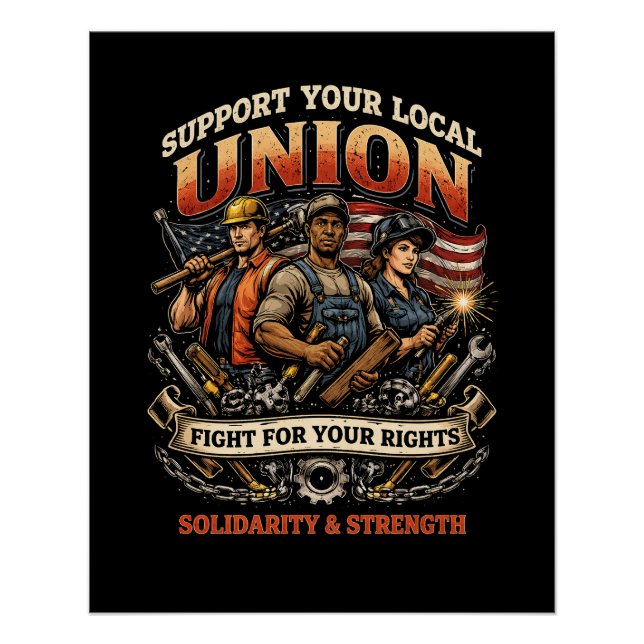 Solidarität und Stärke Poster (Vorderseite)