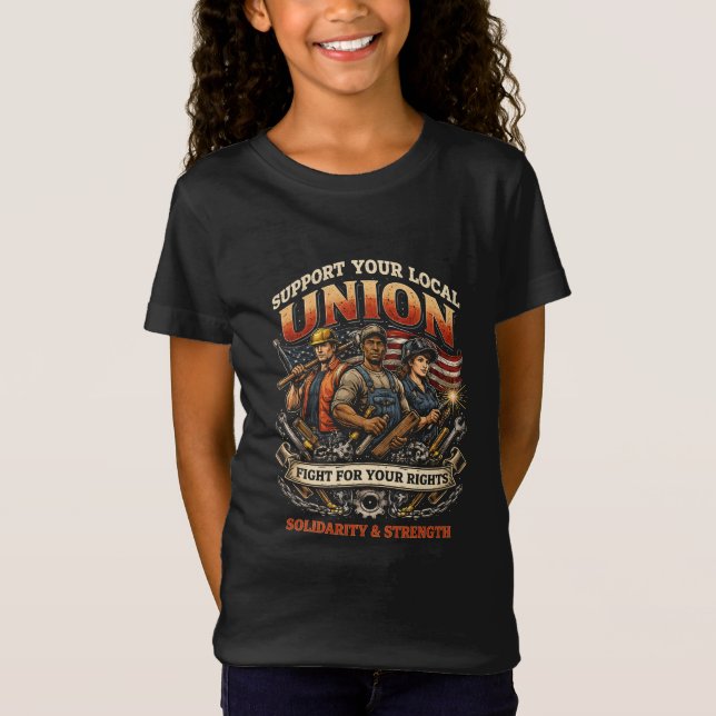 Solidarität und Stärke T-Shirt (Vorderseite)
