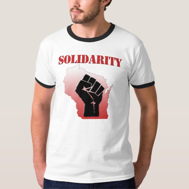 Solidarität Wisconsin T-Shirt (Vorderseite)
