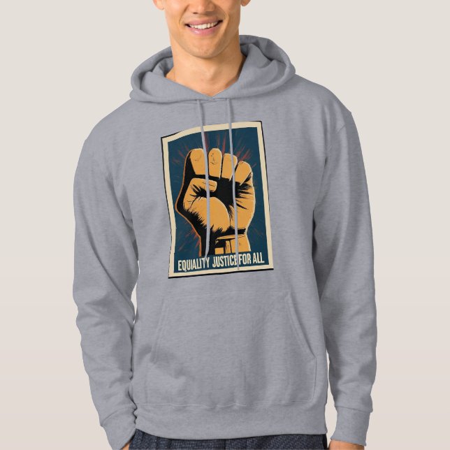Solidarnosc Fist: Martin Luther King Jr. Day Hoodi Hoodie (Vorderseite)
