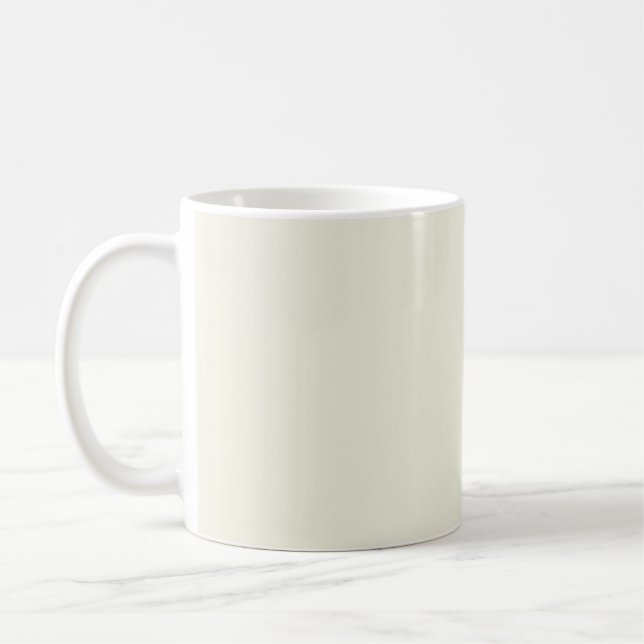 Solide blassgelbe Tasse (Links)