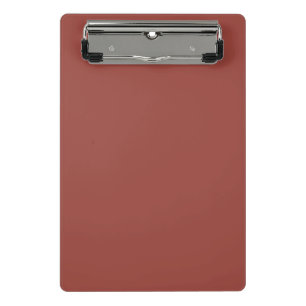 Solide Cognac-Farbe minimalist schlicht modern Mini Klemmbrett
