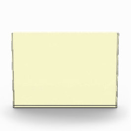 Solide Creme Horizontal Foto Block Art