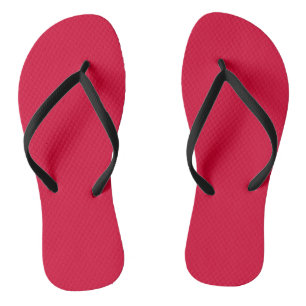 Solide Crimson-Ruhm rot Flip Flops