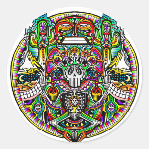 Solide Erfahrung Runder Aufkleber