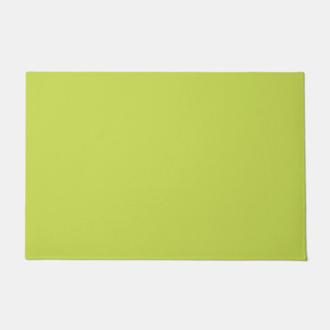 Solide Farbe Avocado hellgrün Fußmatte (Vorderseite)