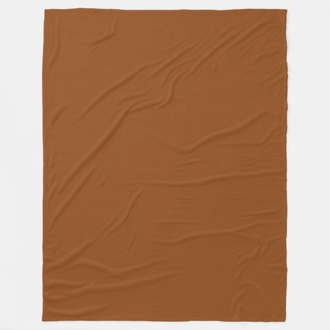 Solide Farbe: braun Fleecedecke (Vorderseite)