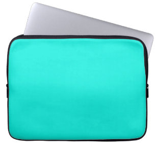 Solide Farbe: Bright Aqua Laptopschutzhülle
