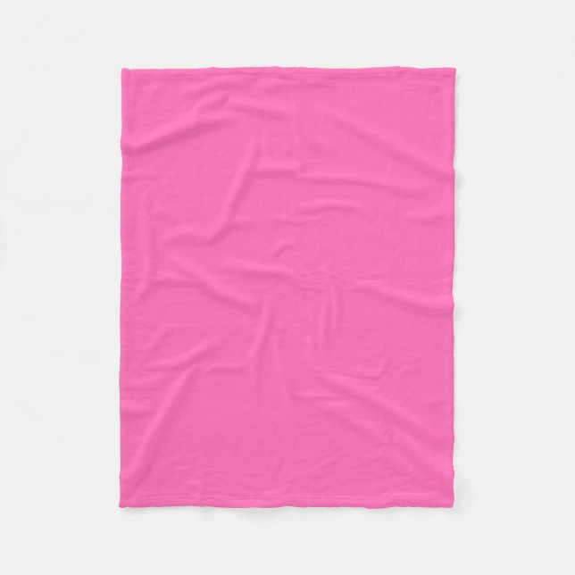 Solide Farbe: Hot Pink #2 Fleecedecke (Vorderseite)