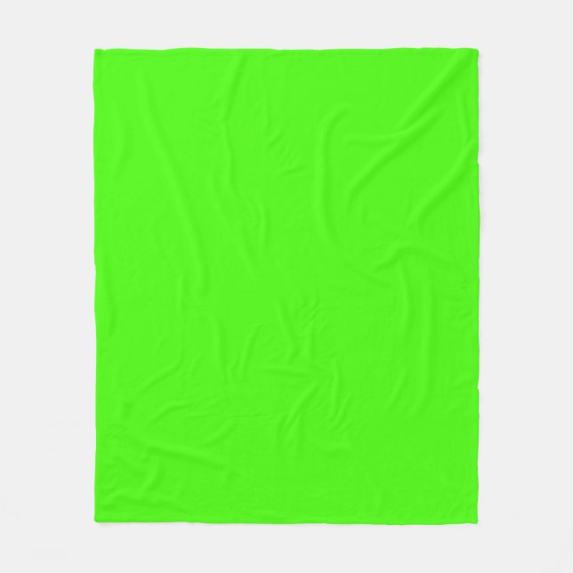 Solide Farbe: Kalkgrün Fleecedecke (Vorderseite)