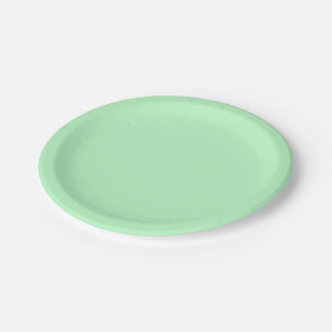 Solide Farbe: Minze Pappteller