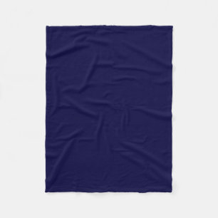 Solide Farbe: Navy Blue Fleecedecke