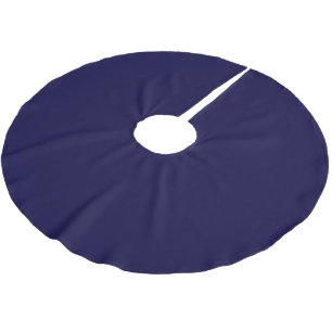 Solide Farbe: Navy Blue Polyester Weihnachtsbaumdecke