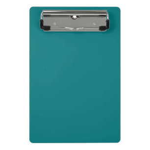 Solide Farbe schlicht Deep Aqua aquamarin Mini Klemmbrett