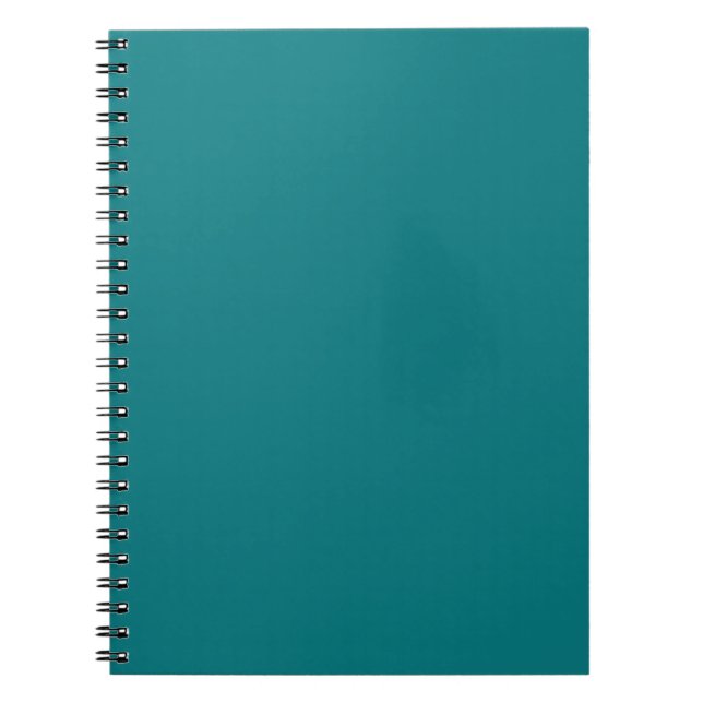 Solide Farbe schlicht Deep Aqua aquamarin Notizblock (Vorderseite)