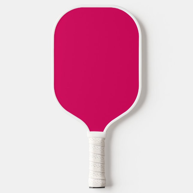 Solide Farbe schlicht dunkelrosa Pickleball Schläger (Vorderseite)