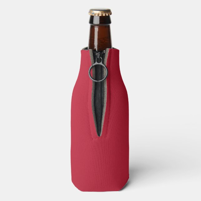 Solide Farbe schlicht, richtig rot Flaschenkühler (Flasche Rückseite)
