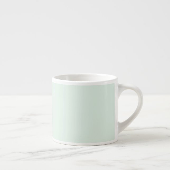 Solide Hellgrüne Espresso-Tasse Espressotasse (Rechts)