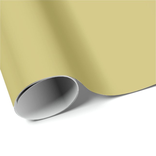 Solide Olive Geschenkpapier (Rolleneckpunkt)