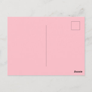 Solide rosa Postkarte personalisierte Grüße Gestal