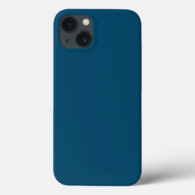 Solide Tiefsee blau Case-Mate iPhone Hülle (Rückseite)