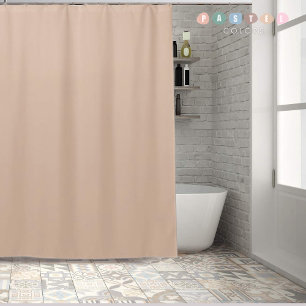 Solide weiche Lichtpaste Pfirsich-Beige-Rosa-Farbe Duschvorhang