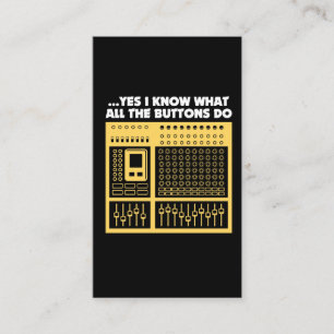 Solider Audioingenieur - Musik DJ-Turntable Visitenkarte