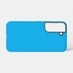 Solider Cyan-Blauer Hintergrund Minimalistischer Samsung Galaxy Hülle