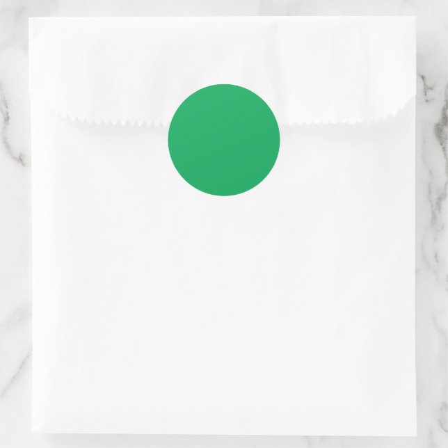 solider grüner Hintergrund Runder Aufkleber (Tasche)