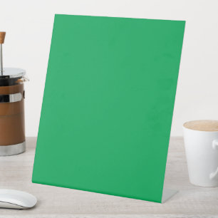 Solider grüner Hintergrund Sockelschild