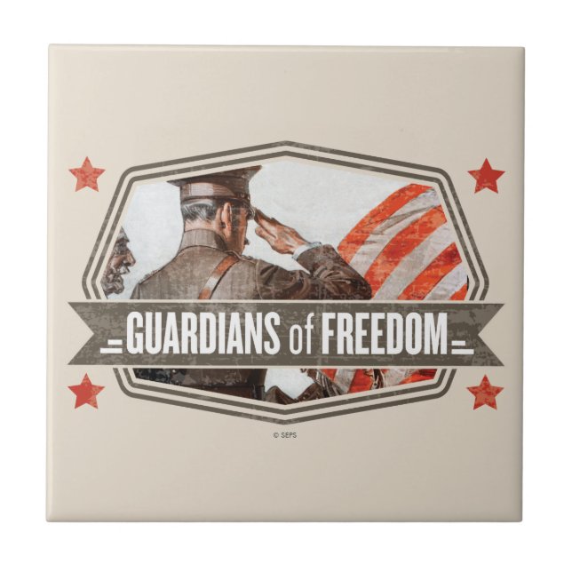 Solider Guardian of Freedom Fliese (Vorderseite)