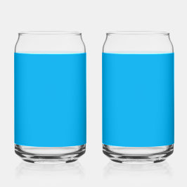 Solider leuchtend blauer Hintergrund Dosenglas