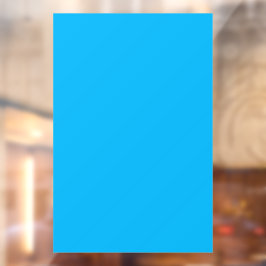 Solider leuchtend blauer Hintergrund Fensteraufkleber