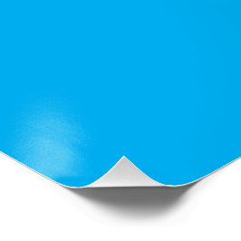 Solider leuchtend blauer Hintergrund Poster