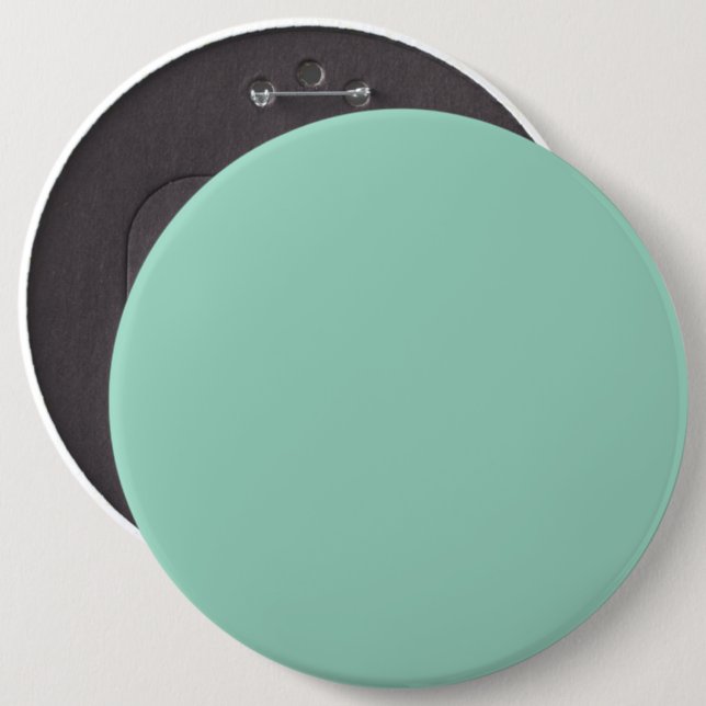 Solider mintgrüner Hintergrund Button (Vorne & Hinten)