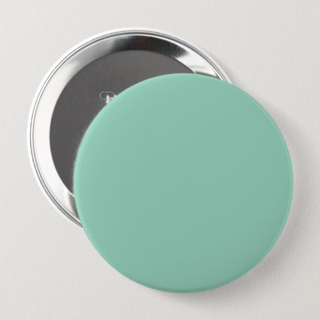 Solider mintgrüner Hintergrund Button (Vorne & Hinten)