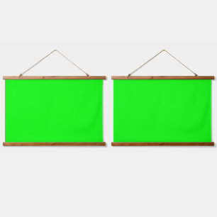 Solider neon-grüner Bildschirm Chroma-Key-Hintergr Wandteppich Mit Holzrahmen